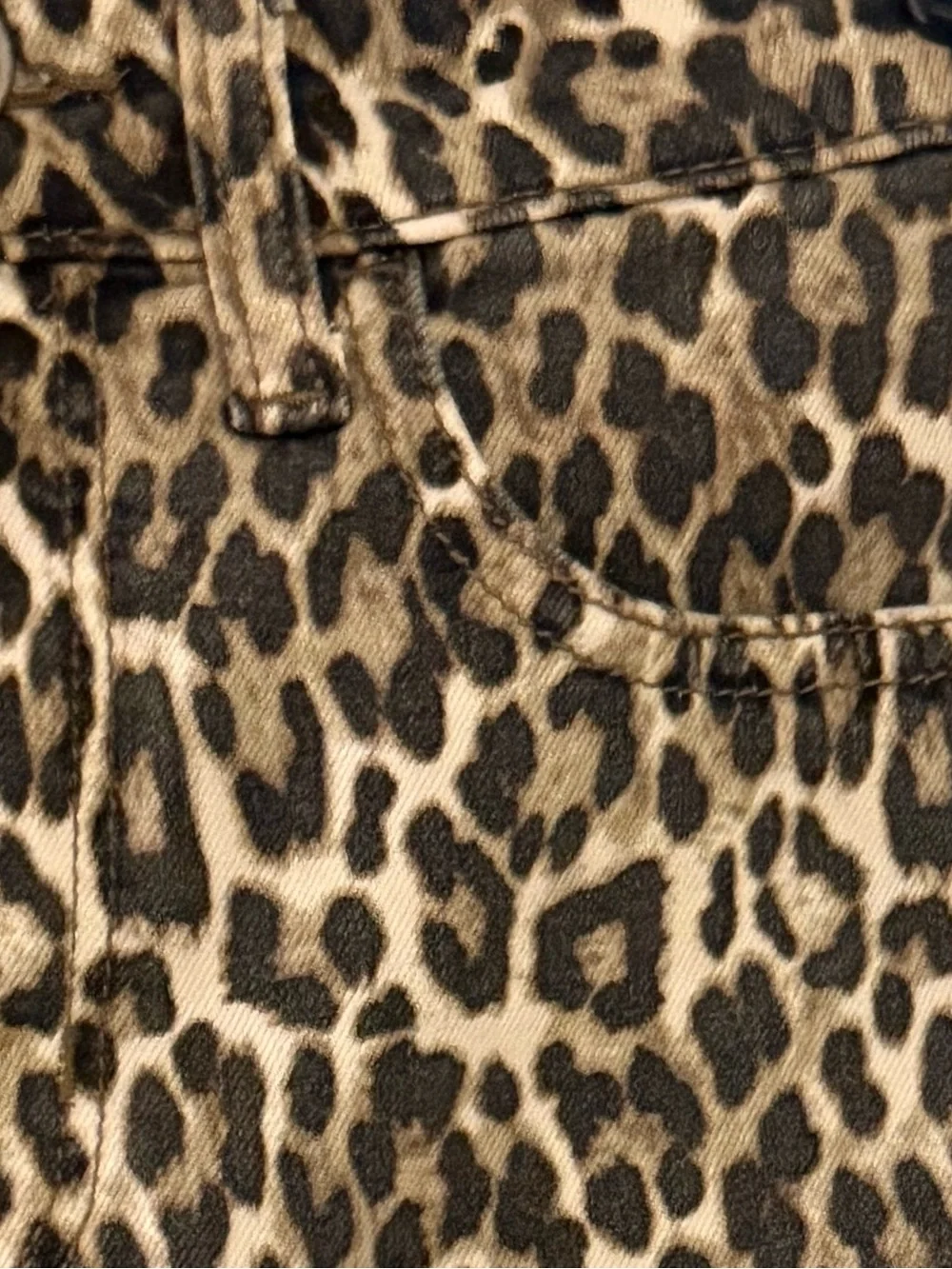 NWOT American Eagle Animal Print Skinny Jeans Leopard Cheetah Sz 4 Stretch High